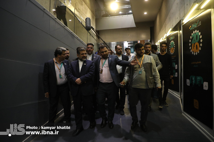 بازدید محمدمهدی اسماعیلی وزیر فرهنگ و ارشاد اسلامی از خانه چهلمین جشنواره بین‌المللی فیلم کوتاه تهران