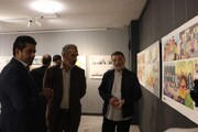 معاون امور هنری وزارت فرهنگ از نمایشگاه سوگواره ملی «سلسله طلایی» بازدید کرد