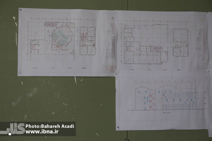 بازدید خبرنگاران از پروژه کتابخانه مرکزی مازندران