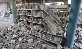 نابودی هزاران سند تاریخی و کتاب‌های قدیمی در اثر تهاجم رژیم غاصب و متجاوز صهیونیستی