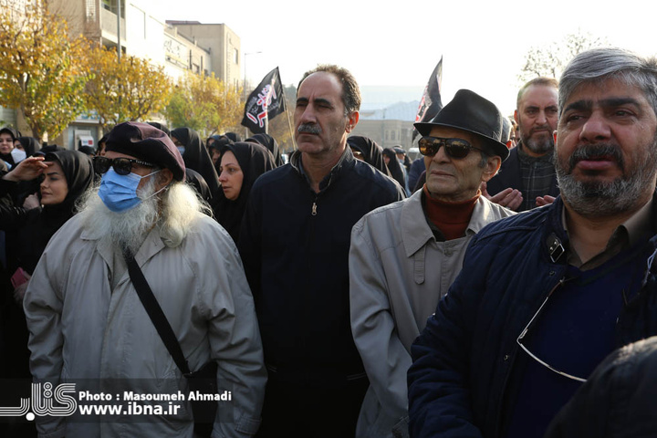بدرقه و خاکسپاری پیکر شهید گمنام در وزارت فرهنگ و ارشاد اسلامی