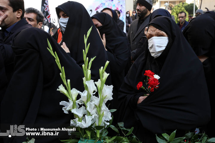 بدرقه و خاکسپاری پیکر شهید گمنام در وزارت فرهنگ و ارشاد اسلامی