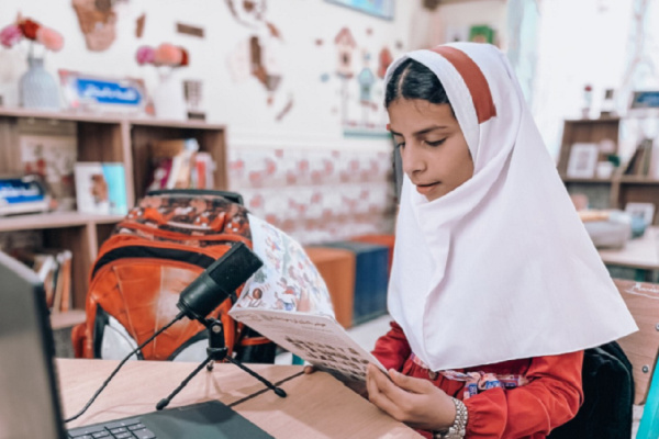 کتابخانه صوتی مهر دانا در مدرسه روستای کم برخوردار «چهکار» راه‌اندازی شد