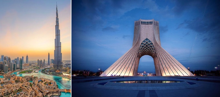 مقایسه تهران و دبی در گردشگری، درآمد و امید به زندگی