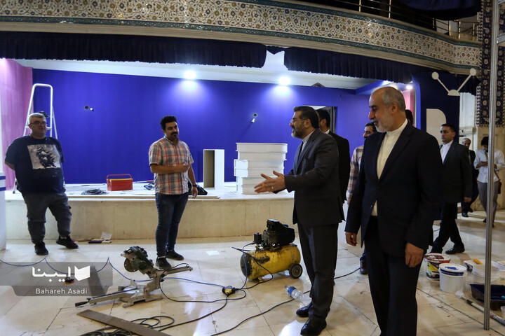 بازدید وزیر فرهنگ و ارشاد از محل برگزاری نمایشگاه کتاب تهران