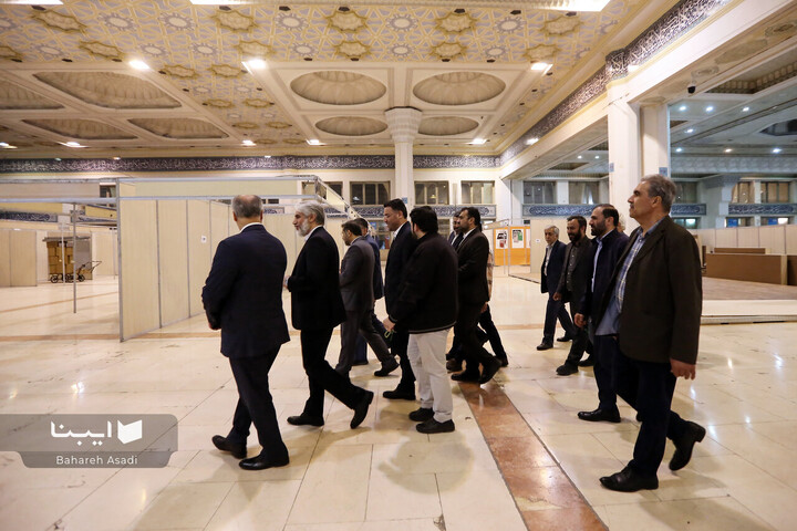بازدید وزیر فرهنگ و ارشاد از محل برگزاری نمایشگاه کتاب تهران