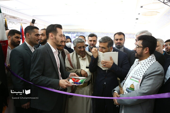 افتتاح غرفه یمن در نمایشگاه کتاب تهران-۱
