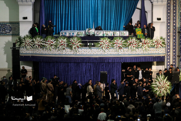 وداع با پیکر رئیس جمهور و شهدای خدمت در مصلی تهران