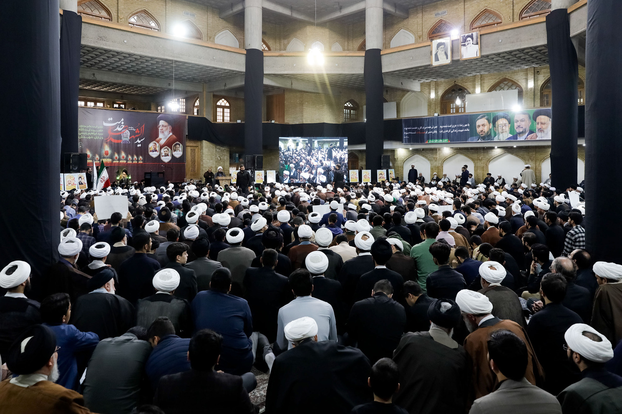 بزرگداشت شهدای خدمت با حضور علما در مشهد + تصاویر