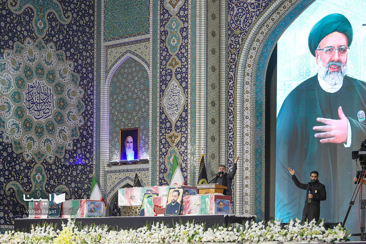 وداع با پیکر رئیس‌جمهور شهید و همراهان در مشهدالرضا‌‌علیه السلام -1