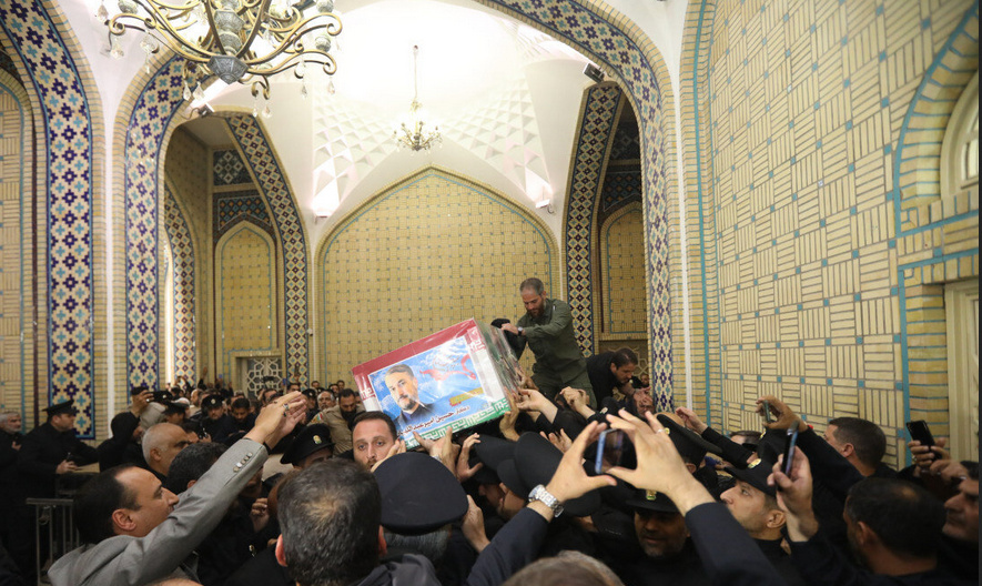 وداع با پیکر شهید امیرعبداللهیان در حرم مطهر رضوی + تصاویر