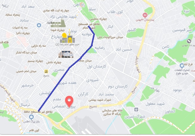 تعیین نام معبری به نام شهید رئیسی در مشهد