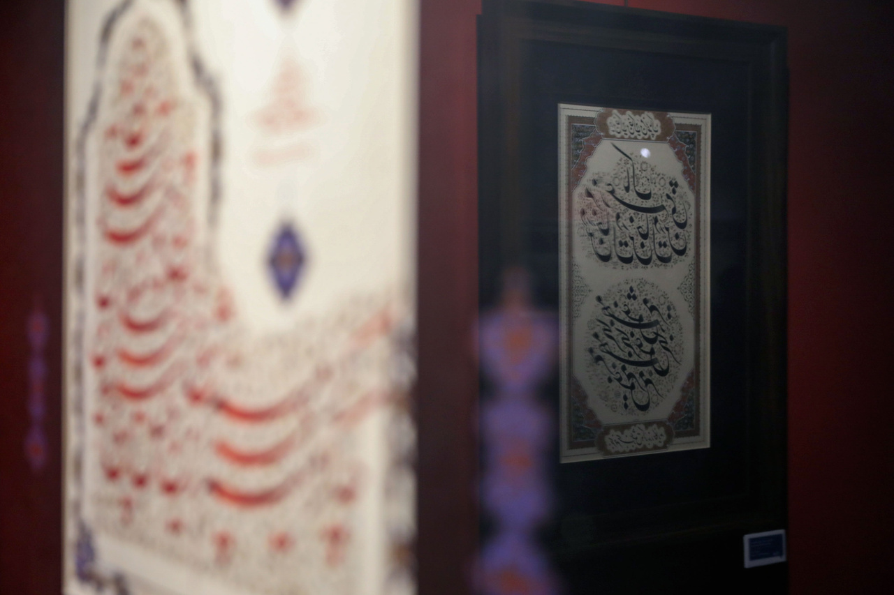 نمایشگاه خوشنویسی «نقش خیال دوست» در مشهد + تصاویر