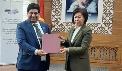 رئیس مؤسسه فرهنگی اکو و رئیس کتابخانه ملی قرقیزستان دیدار کردند