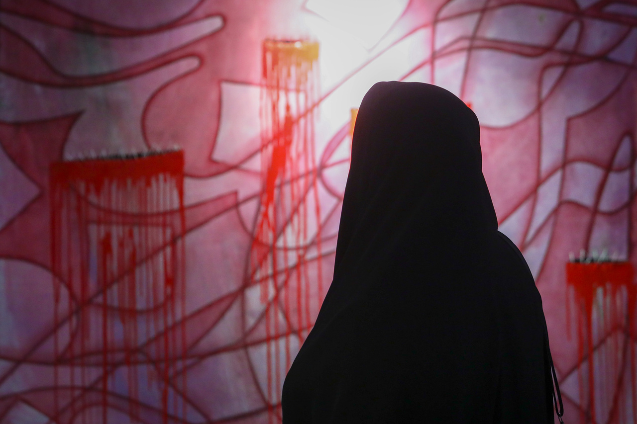 نمایشگاه آثار نقاشیخط «روایت» در مشهد برپاست