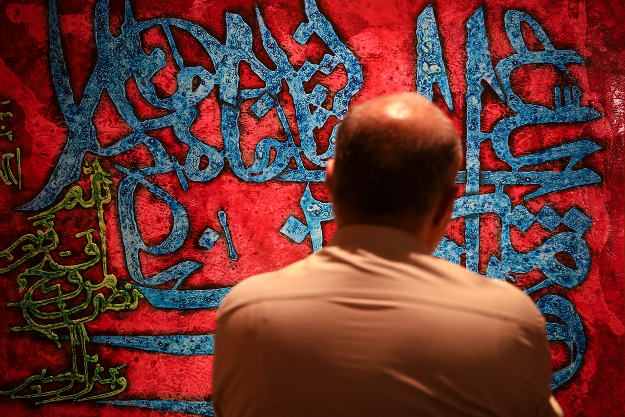 نمایشگاه آثار نقاشیخط «روایت» در مشهد برپاست