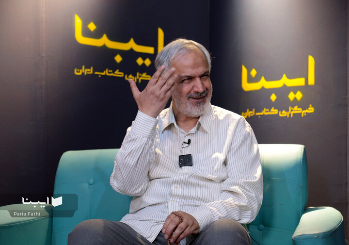 حضور احمد مسجد جامعی در خبرگزاری کتاب تهران