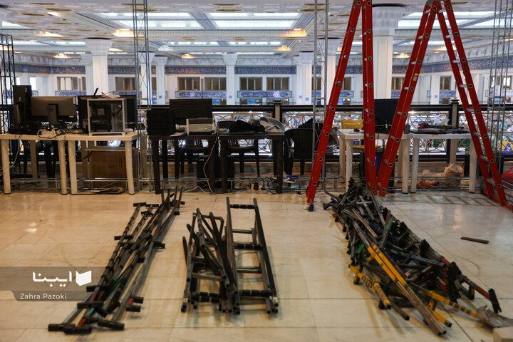 لحظات پایانی نمایشگاه کتاب