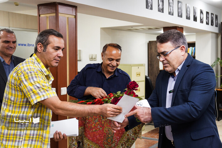 حضور مدیر‌عامل خانه کتاب به مناسبت روز خبرنگار در ایبنا