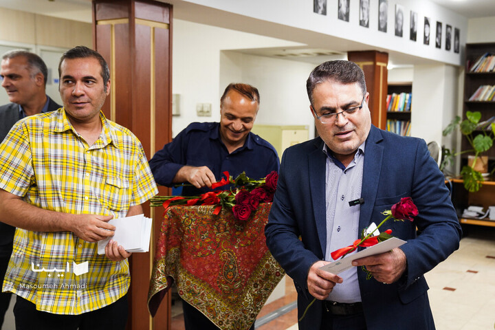 حضور مدیر‌عامل خانه کتاب به مناسبت روز خبرنگار در ایبنا