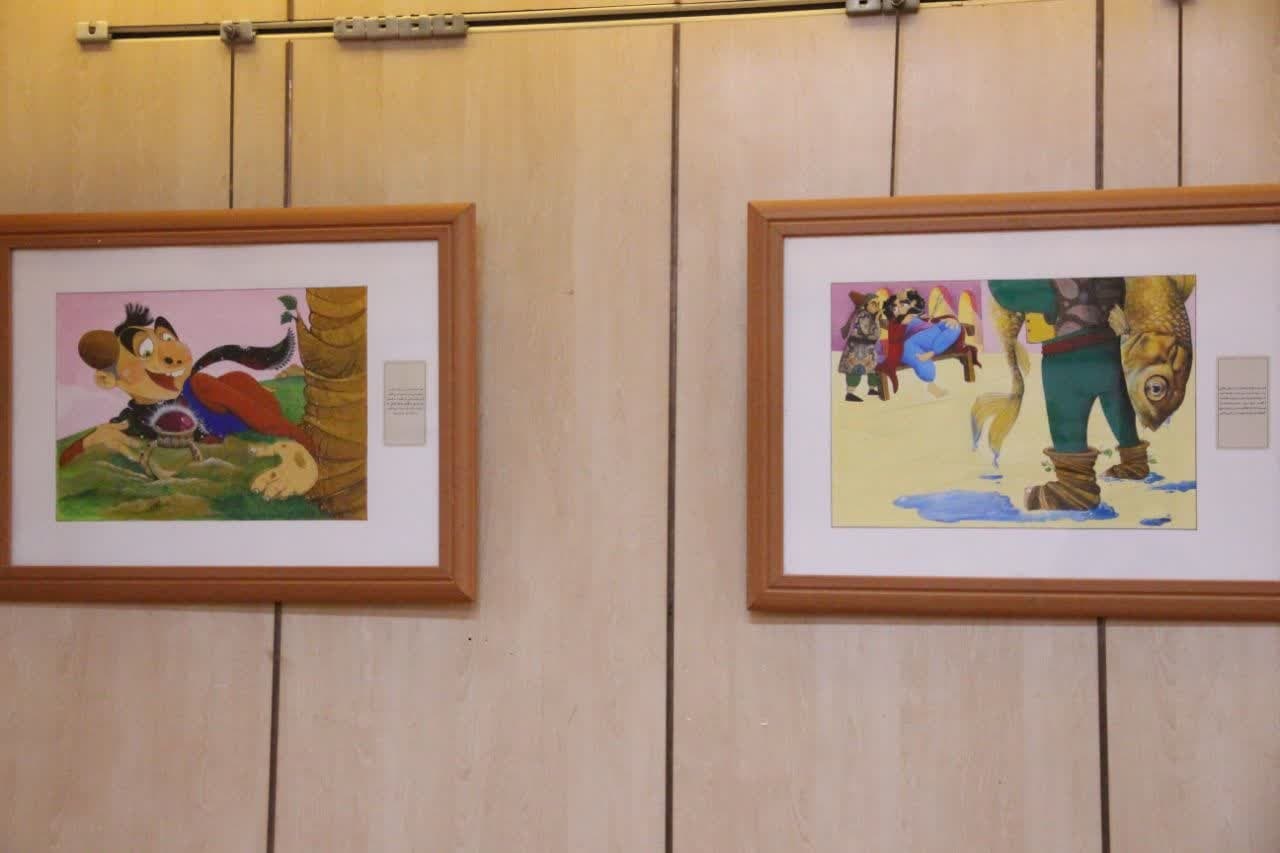 نمایشگاه تصویرسازی کتاب کودک در خرم‌آباد افتتاح شد