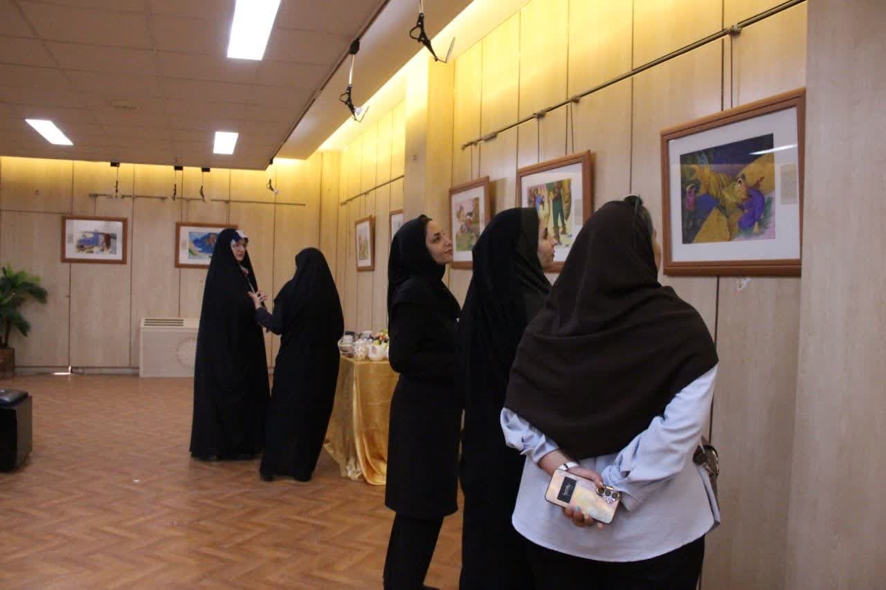 نمایشگاه تصویرسازی کتاب کودک در خرم‌آباد افتتاح شد