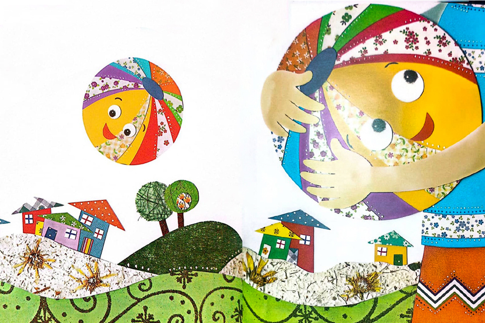 تکنیک کلاژ برای بچه‌ها جذاب است