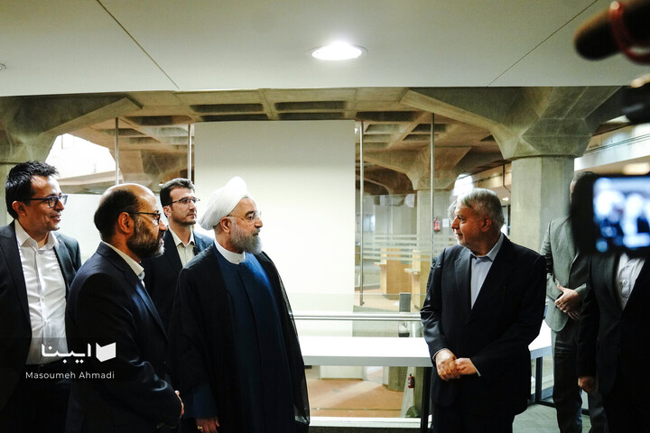 بازدید حسن روحانی از سازمان اسناد و کتابخانه ملی