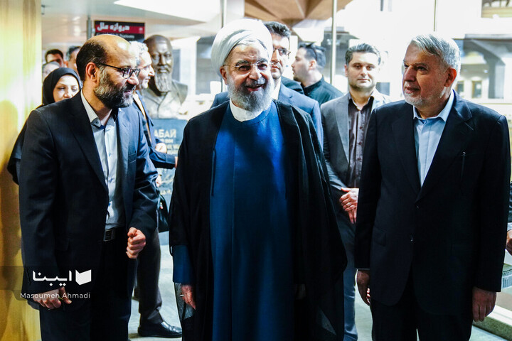 بازدید حسن روحانی از سازمان اسناد و کتابخانه ملی