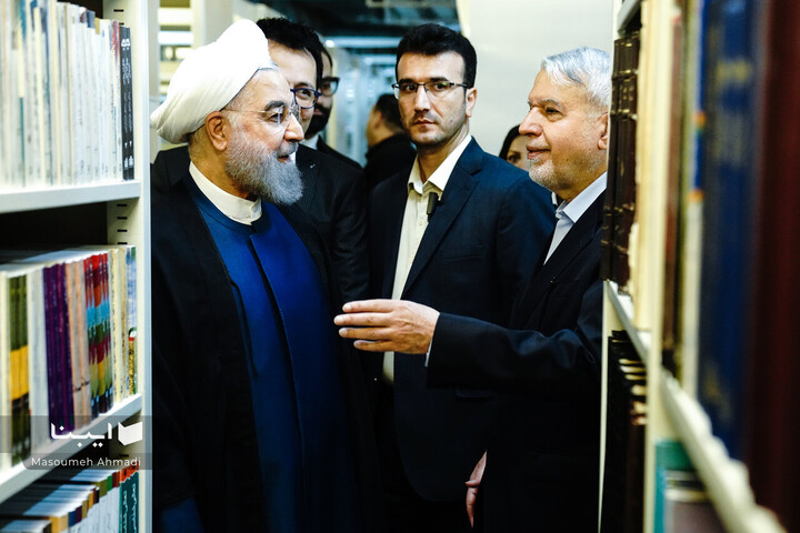 بازدید حسن روحانی از سازمان اسناد و کتابخانه ملی