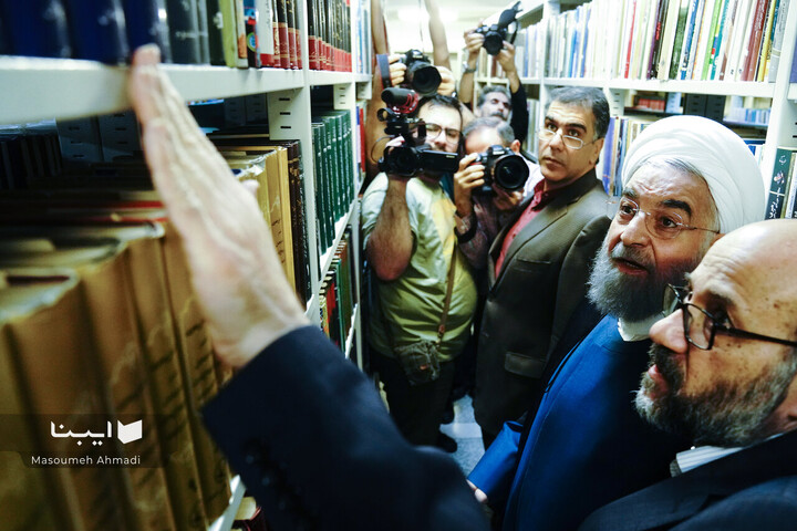بازدید حسن روحانی از سازمان اسناد و کتابخانه ملی