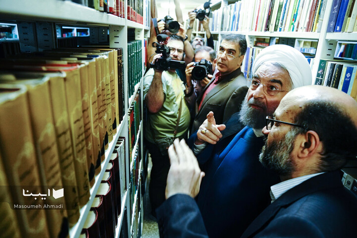 بازدید حسن روحانی از سازمان اسناد و کتابخانه ملی