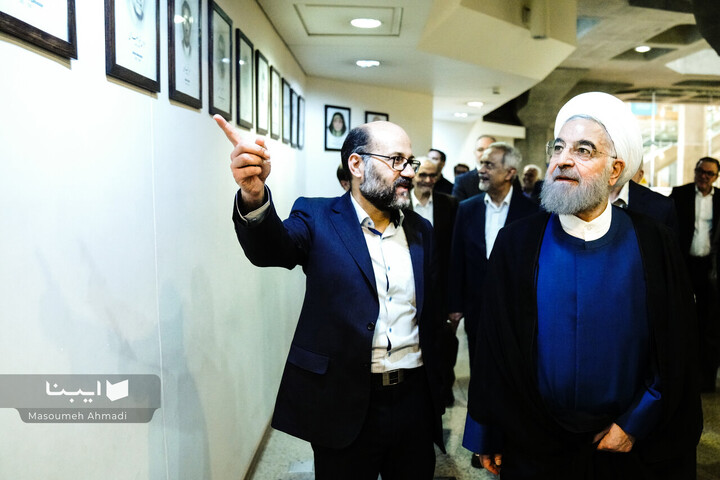 بازدید حسن روحانی از سازمان اسناد و کتابخانه ملی