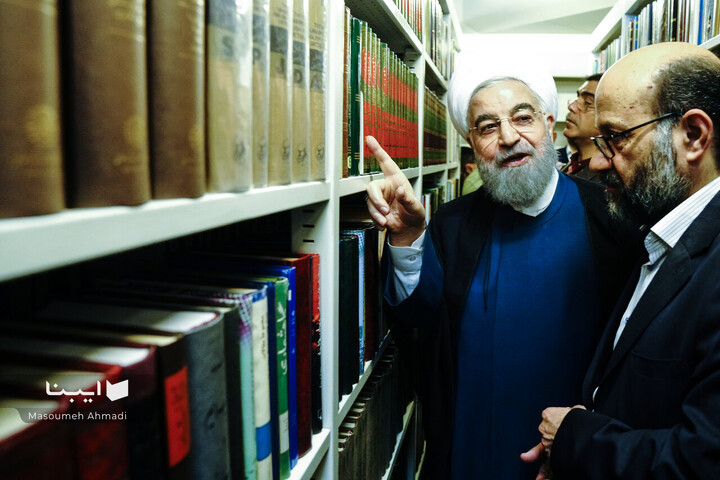 بازدید حسن روحانی از سازمان اسناد و کتابخانه ملی