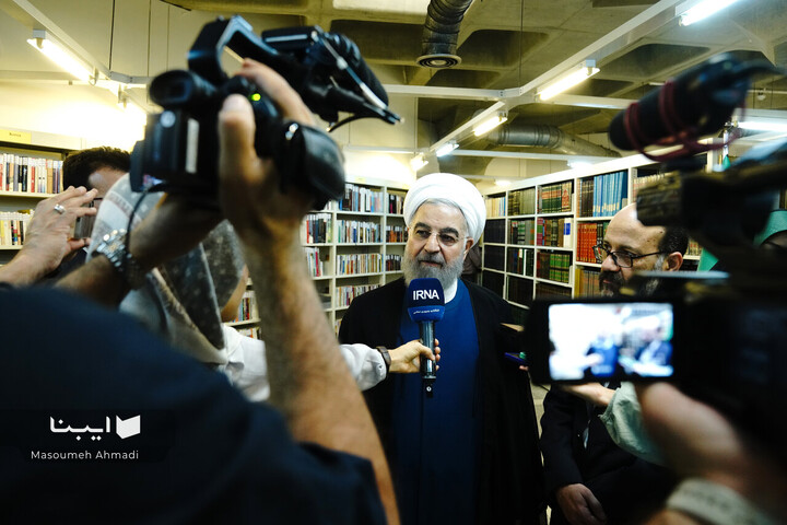 بازدید حسن روحانی از سازمان اسناد و کتابخانه ملی