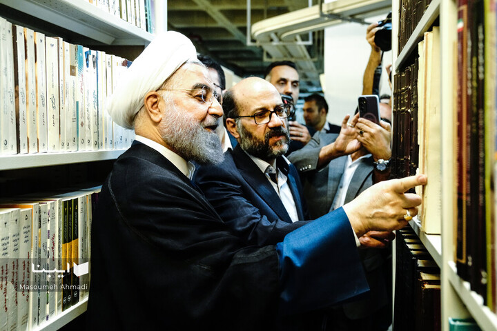 بازدید حسن روحانی از سازمان اسناد و کتابخانه ملی