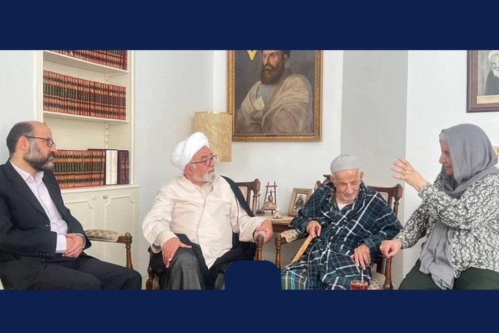 رئیس کتابخانه ملی ایران با مهدی محقق و نوش‌آفرین انصاری دیدار کرد