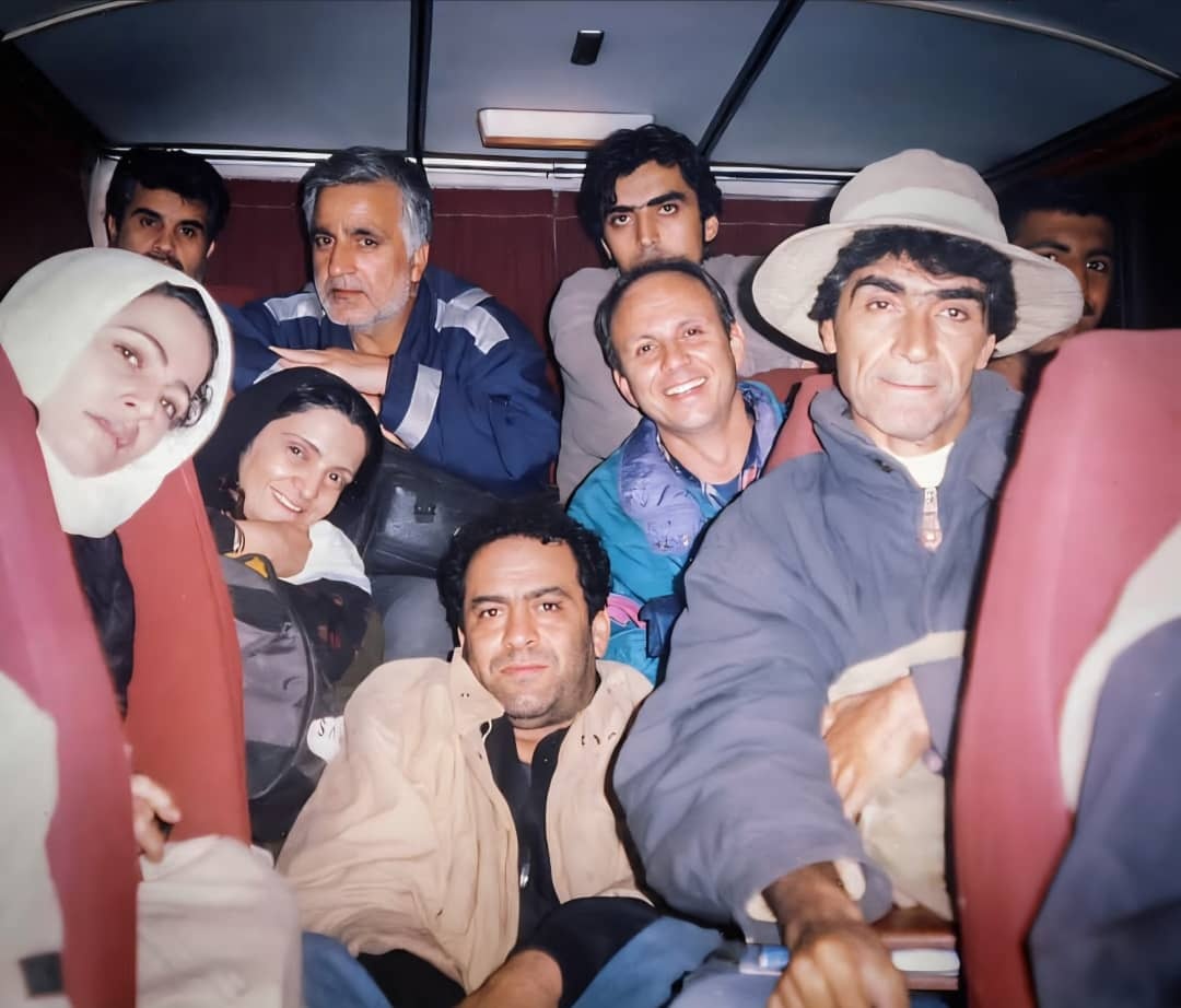 عکسی کمتر دیده شده از ناصر تقوایی و گلاب آدینه در آبان ۱۳۸۲