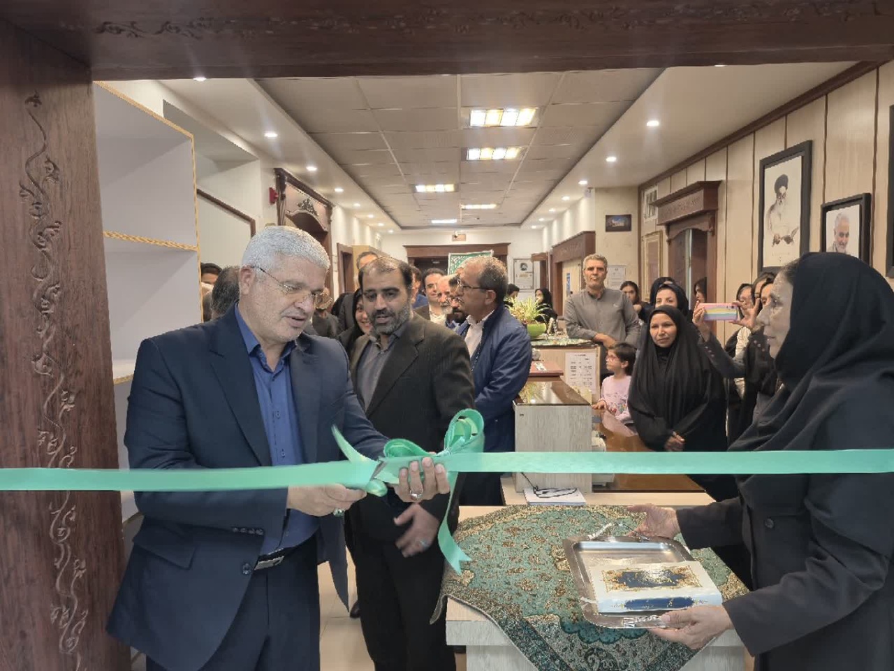 بخش جدید کتابخانه سعیدی بیرجند و تالار کتاب و گفت‌وگو افتتاح شد