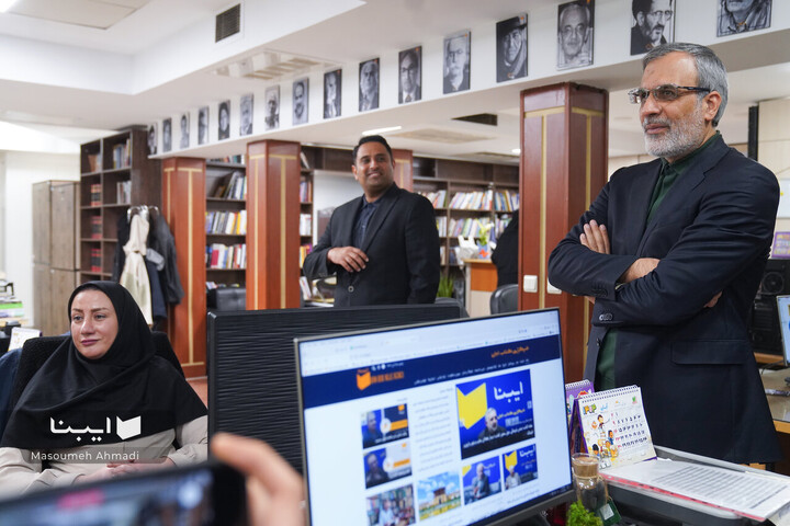 بازدید حسین جابری انصاری از ایبنا