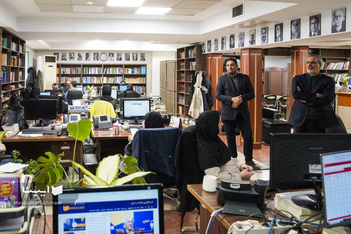 بازدید حسین جابری انصاری از ایبنا