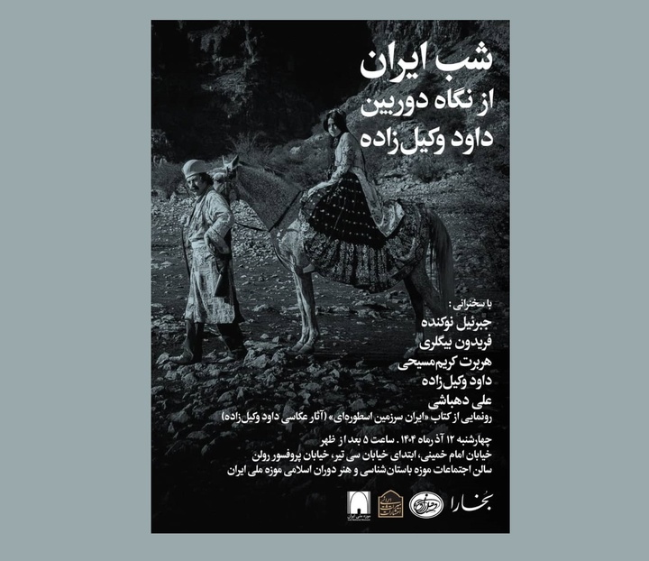 شب ایران از نگاه دوربین داود وکیل‌زاده برگزار می‌شود