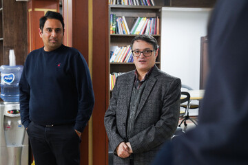 حضور محمد قوچانی در خبرگزاری کتاب ایران