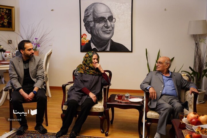 دیدار وزیر فرهنگ با هوشنگ مرادی کرمانی در شب یلدا