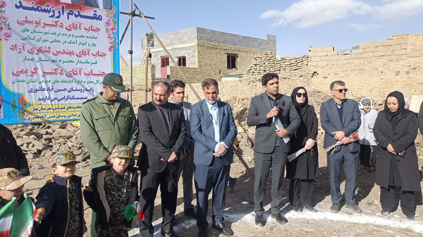 کلنگ‌زنی بزرگ‌ترین کتابخانه روستایی در بهار