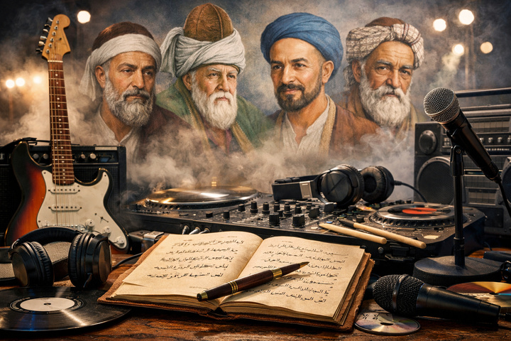 کوچ شعر کلاسیک فارسی از موسیقی سنتی به موسیقی راک و رپ