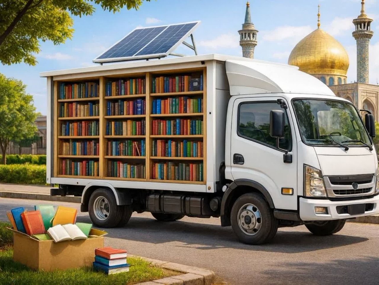 پویش کمک به راه‌اندازی اولین کتابخانه سیار استان قم