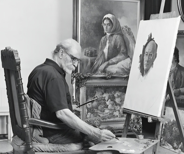 نقاشی که ایران را عاشقانه بر بوم روایت کرد