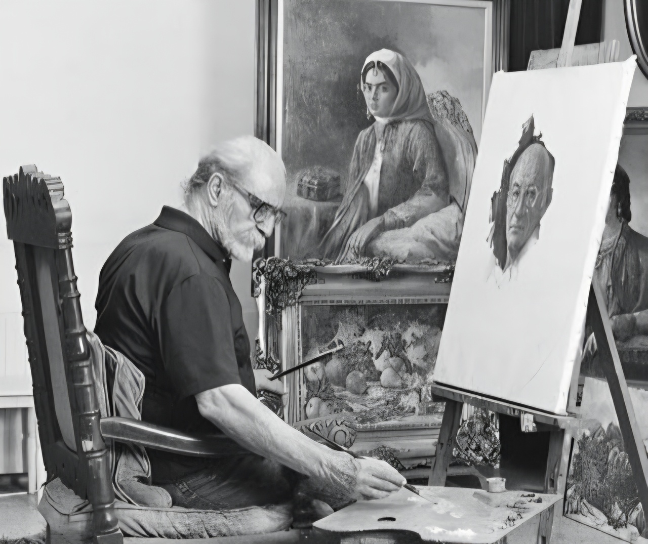 نقاشی که ایران را عاشقانه بر بوم روایت کرد