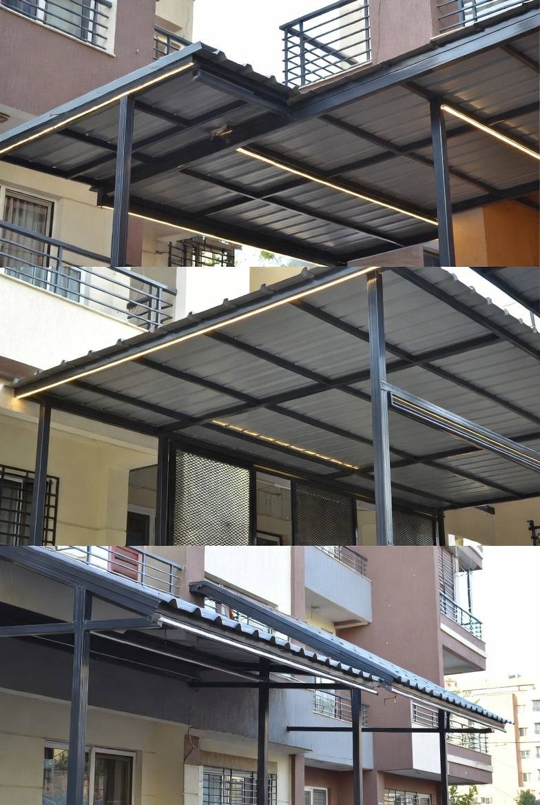 سایبان فلزی بالکن: جوشکاری و نصب در تهران